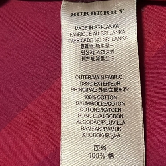 Burberry Pink/Purplish and Black Plaid Button-Down Shirt Authintic 💯✨👚 - Picture 7 of 8
